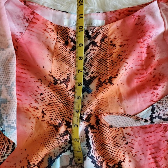 Lovers + Friends Maya Aztec Python Side Slit Tie Waist Pants Size XS - Picture 15 of 16